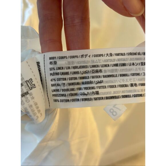 NWT Abercrombie & Fitch linen blend Emerson skort dress, $98 XXS G2 - Picture 8 of 10